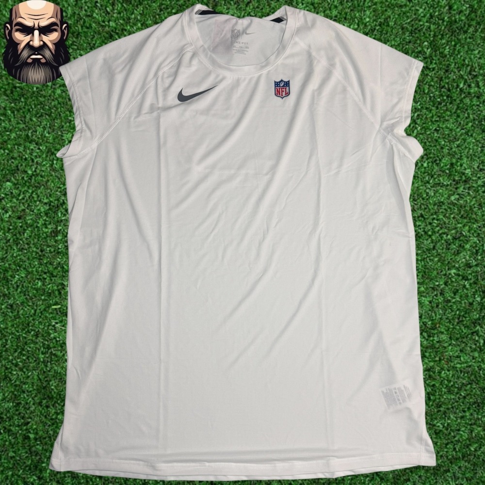 Nike NFL On Field Player Issued Dri-Fit 1/2 Sleeve Shirt CW6305-100 Men Size 2XL